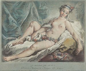 Venus, Göttin der Liebe, erwacht - Louis-Marin Bonnet, 1769