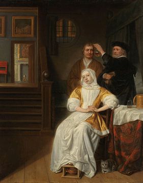'De bleekzuchtige dame', Samuel van Hoogstraten