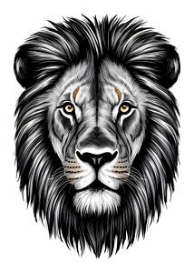 Illustration de la tête de lion
