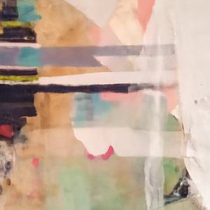Abstraktes Wabi-Sabi in Pastell