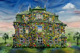Het bloemenhuis op het platteland van Stefan teddynash