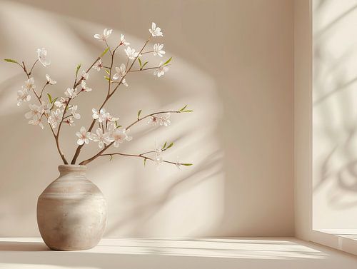 Minimalistische stillevenfotografie Japandi stijl