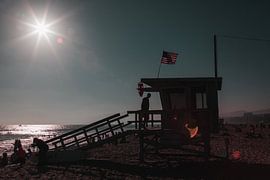 Santa Monica Beach - strandwacht - Los Angeles by Pleuni van der Pas