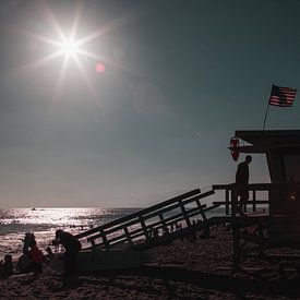 Santa Monica Beach - strandwacht - Los Angeles by Pleuni van der Pas
