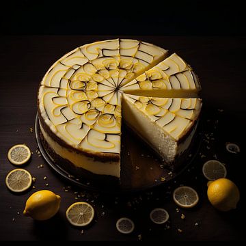 Soupir d'agrumes : le romantisme du gâteau au fromage sur Karina Brouwer