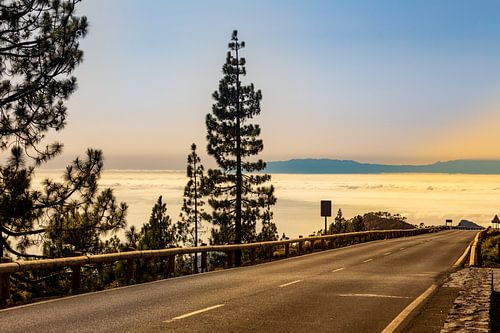 Road above the clouds