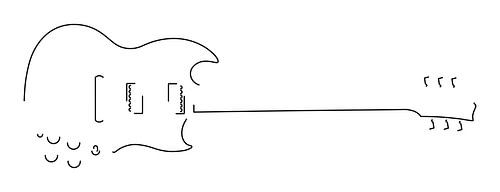 Guitar Silhouette (SG-style)