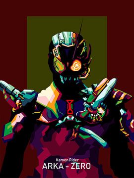 Kamen Rider ARKA-ZERO in Popart geweldig van miru arts