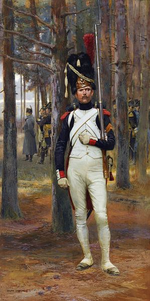Édouard Detaille, La sentinelle, vers 1900 par Atelier Liesjes