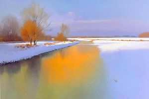 Winterlandschaft | Später Winterglanz
