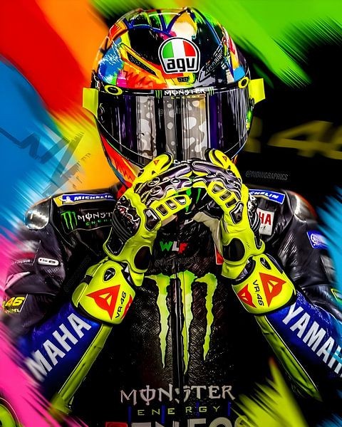 Valentino rossi by Rivlows Art