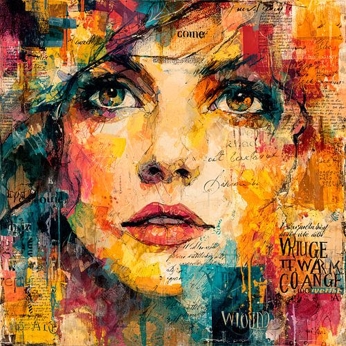 Mixed-Media-Mädchen