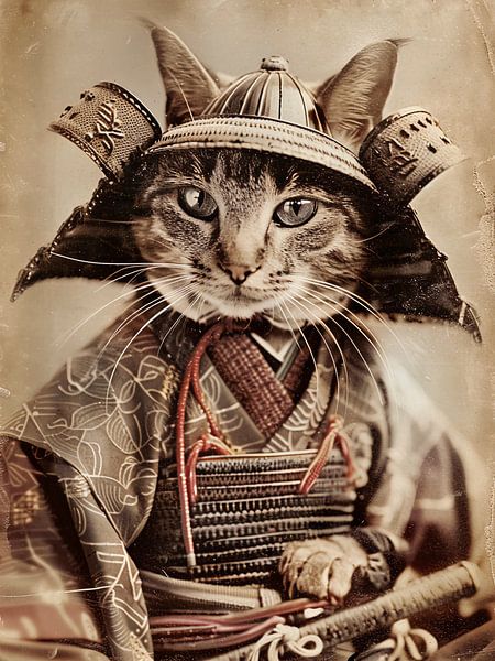Samurai cat by haroulita