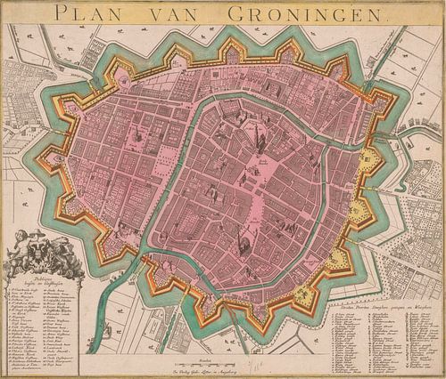 Plattegrond van de stad Groningen (1777 - 1810), onbekend