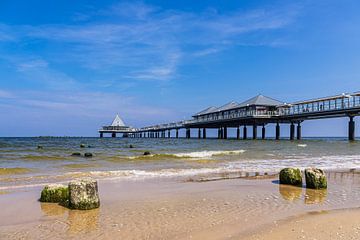 De pier in Heringsdorf op het eiland Usedom van Rico Ködder