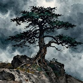 Boom in de storm van Kristin M