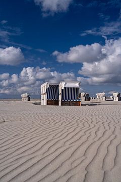 Op het strand van St. Peter-Ording van Achim Thomae Photography