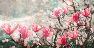 Champ de magnolias sur Flower artist Sander van Laar