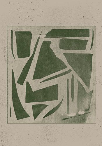 Green Geometric Maze