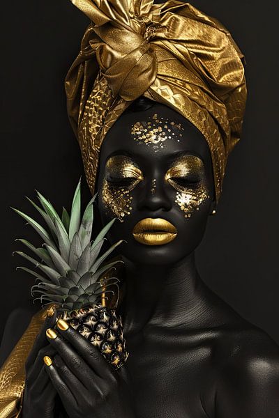 Pineapple and African elegance by Poster Art Shop