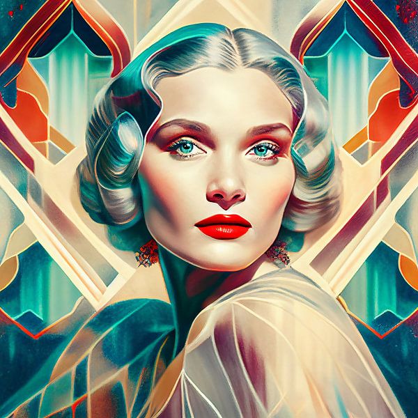 Woman bold & art deco van Bianca ter Riet