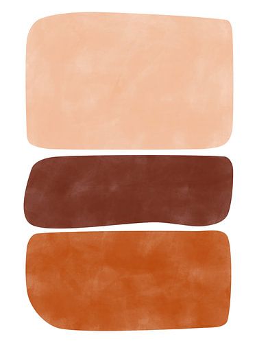 Three Stacked Earthy Toned Rectangles