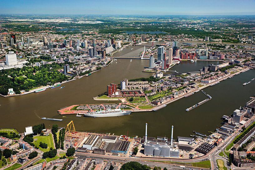 Photo aérienne du centre de Rotterdam par Frans Lemmens
