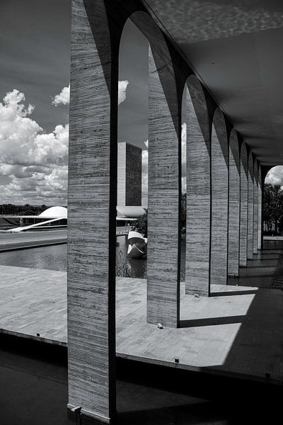 Perspective of the three power square in Brasilia, Brazil by Vicente M