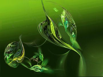 Tulpen abstract van Marlies Odehnal
