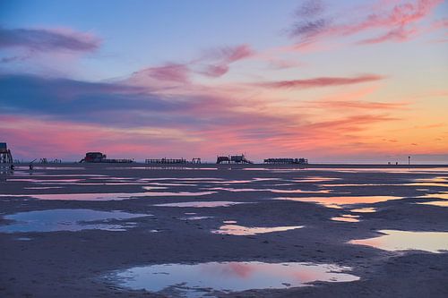 Sonnenuntergang in St. Peter-Ording