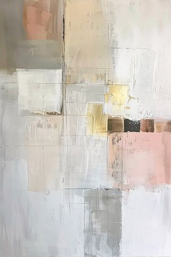 Abstract geometrisch patroon in zachte kleuren