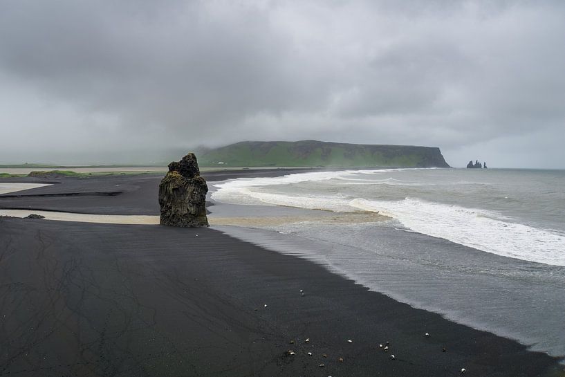 Iceland - Black beach of Reynisfjara at the south coast by adventure-photos