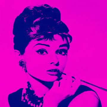 Audrey Hepburn - Vibes von Kathleen Artist Fine Art