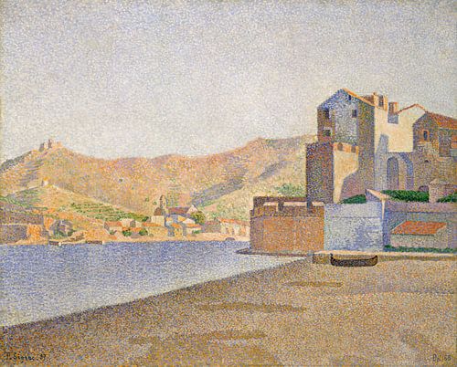 Plage de la ville, Collioure, opus 165, Paul Signac - 1887