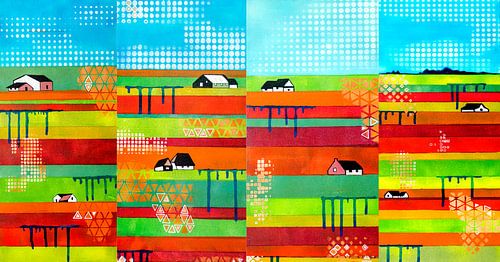 Voorjaarsbloemenboerderijen in Nederland