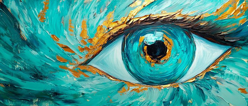 Eye in pastel colours - rich in detail by Poster Art Shop