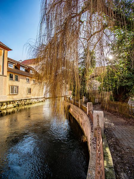 BADEN-WÜRTTEMBERG : Häuser am Ufer der Schmiech von Photoart-Naegele
