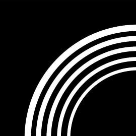 Minimalistische geometrische abstrakte Kunst in neutralen Tönen, Schwarz und Weiß von Online Arts