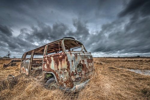 Fourgon Volkswagen abandonné quelque part en Belgique