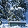 Snow-covered Bremen ramparts by Torsten Krüger