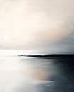 De zee, abstract minimalisme van Japandi Art Studio thumbnail