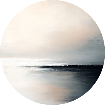 De zee, abstract minimalisme van Japandi Art Studio