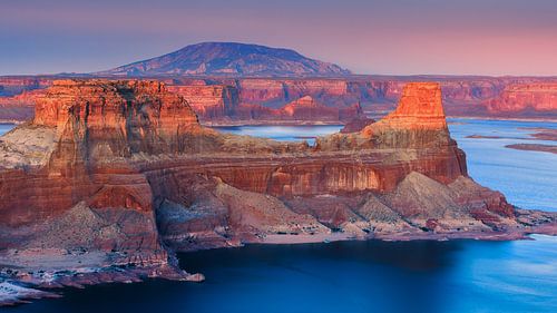 Coucher de soleil Alstrom Point, Lake Powell, Utah