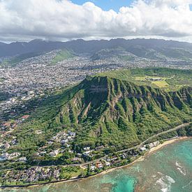 Diamond Head à Oahu. sur Jaap van den Berg