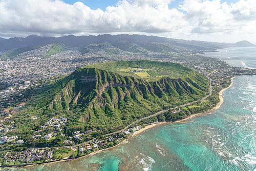 Diamond Head op Oahu.