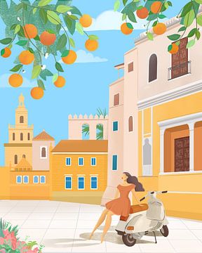 Sinaasappels uit Sevilla, Spanje van Petra Lizde