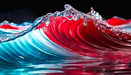 Rood, blauw en witte kleuren