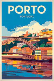 Porto, Portugal. by Poster Art Shop