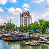 Old Harbour View with White House in Rotterdam by Nancy Pauwels Photo