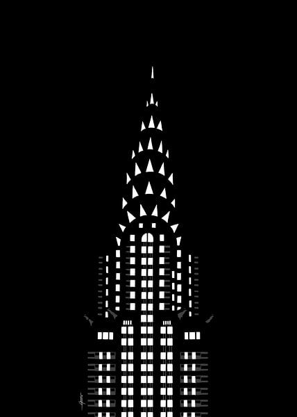 Le bâtiment Chrysler la nuit par Govart (Govert van der Heijden)